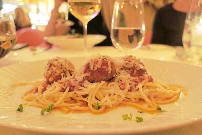 Romanza Ristorante Spaghetti and meatballs