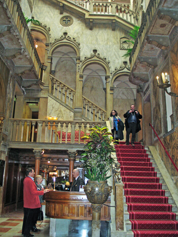 Grand Staircase, Hotel Danieli, Venice, Italy (Photo by Susan McKee)