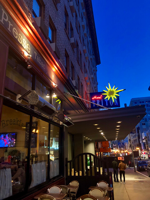 hotel triton, neon sign, san francisco union square hotel triton