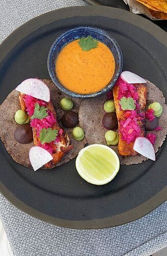 Baja fish tacos at the Viceroy Los Cabos beach resort in San Jose del Cabo, Mexico