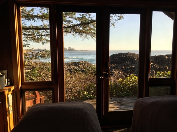 Spa cottage, Wickaninnish Inn, Tofino BC Canada