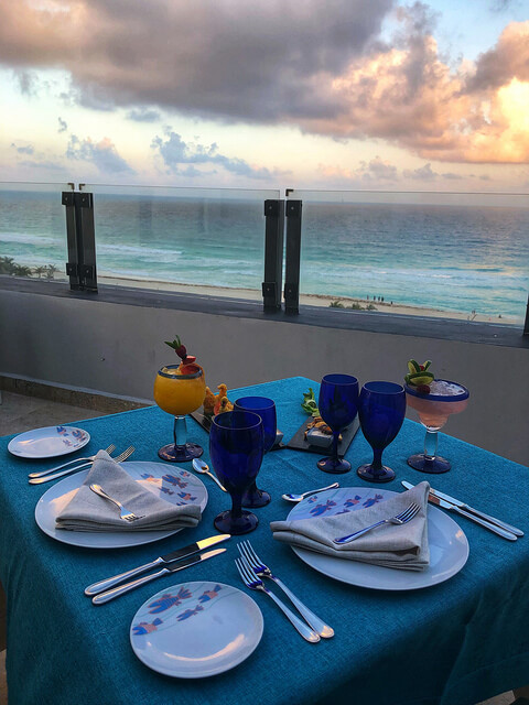 rooftop dining, park royal beach resort cancun, all-inclusive cancun resort