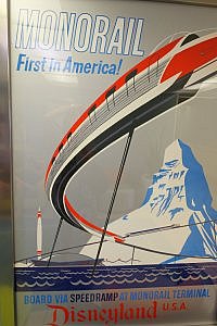 Disneyland Monorail Poster