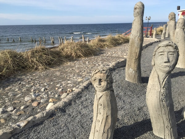 Sculptures, Centre D'Art Marcel Gagnon, Sainte-Flavie, Gaspe, Quebec Canada