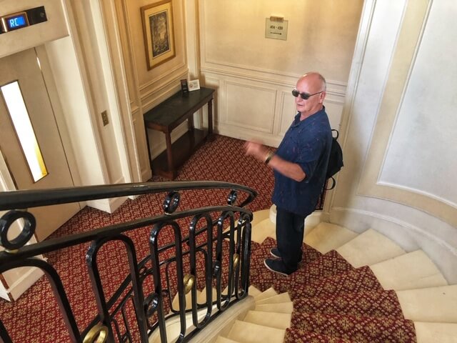 circular staircase at hotel westminster paris