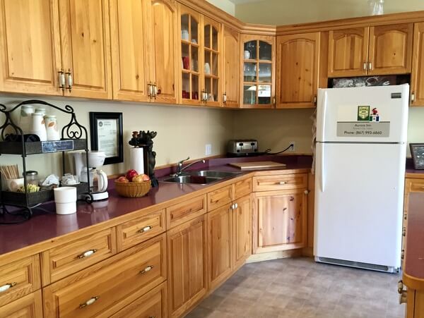 Guest Kitchen, Aurora Inn, Dawson City, Yukon Canada