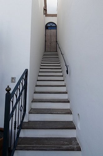 Casa Delphine boutique hotel in San Miguel de Allende, Mexico: stairs to Rooftop Suite number 5