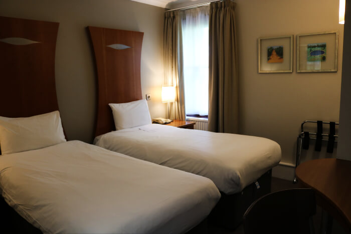 guestroom at Corus Hotel Hyde Park in London 