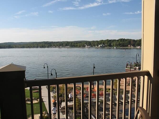 Chautauqua Harbor Hotel, Celoron, New York (Photo by Susan McKee)