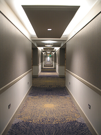 Hallway, Chautauqua Harbor Hotel, Celoron, New York (Photo by Susan McKee)