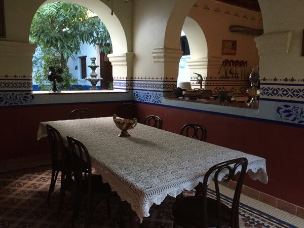 Dining room, Riverside Lodge, Batopilas, Chihuahua, Mexico