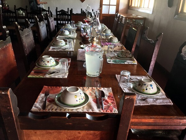 Dining room, Cusarare River Sierra Lodge, Chihuahua MX