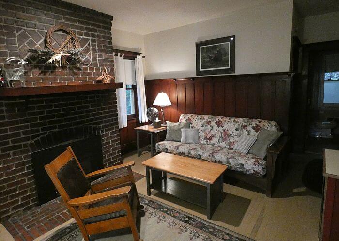 Belton Lodge cottage inside living room