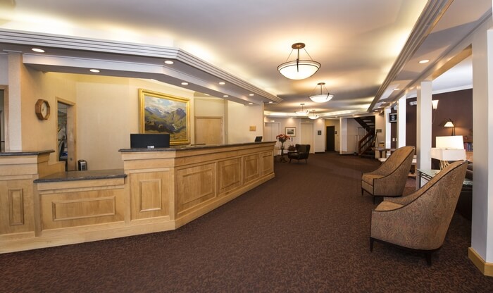 Lobby and reception area at Sophie Station