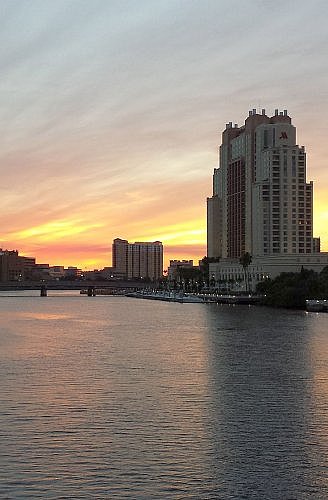 Tampa Marriott Water Street downtown by the bay and marina, near the convention center and Riverwalk