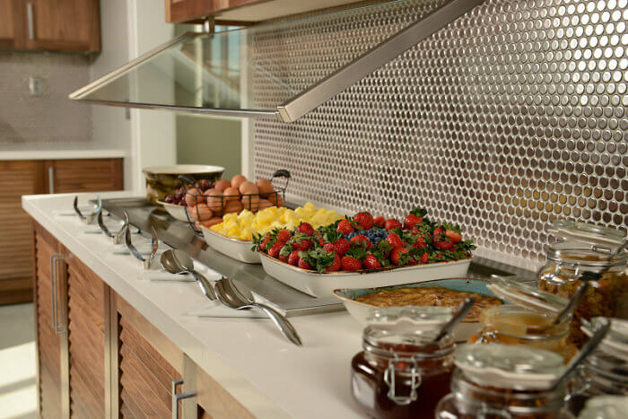 Breakfast bar at Hyatt Place Pena Station Denver Airport