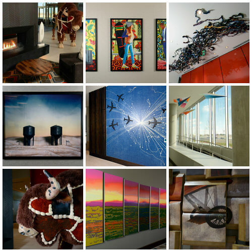 Curated art collection is worth viewing. Photo: Hyatt Place Pena Station / Diana Rowe