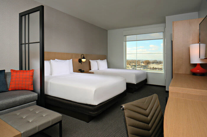 Queen double room at Hyatt Place at Denver Airport. Photo: Hyatt Place Pena Station