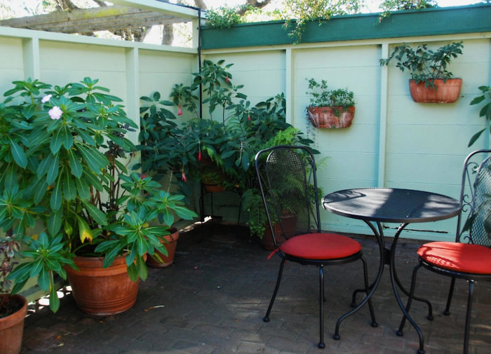 Carmel Garden Inn private patio