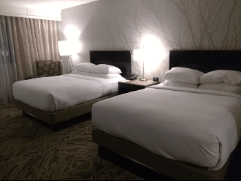 Hilton Cincinnati Airport Hotel double queen bed room