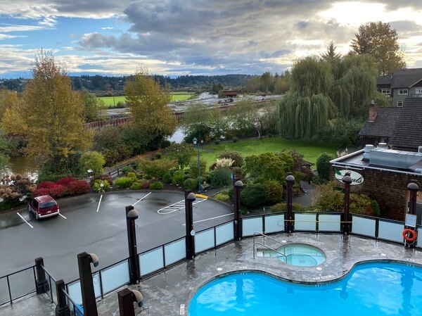 Pool, Old House Hotel, Courtenay BC Canada