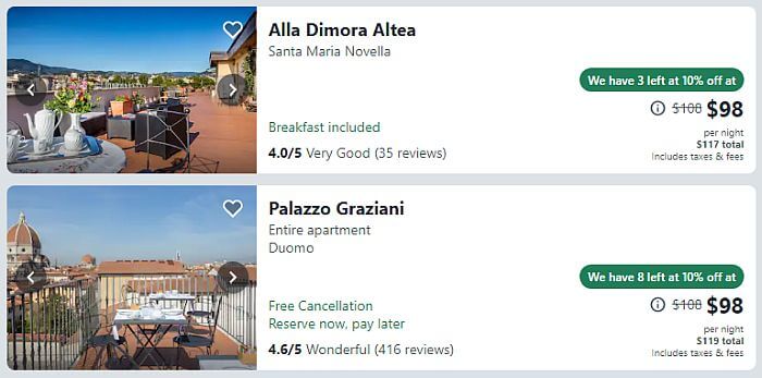 Florence hotel deals