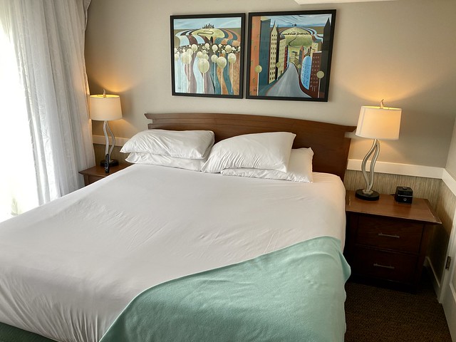 Memory foam King bed at Cannon Beach Surfsand Resort