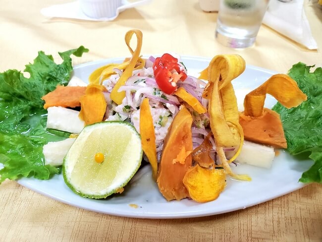 Ceviche restaurant in Iquitos, Peru