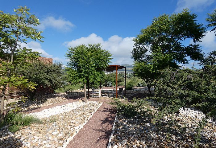 grounds and landscaping in Mineral de Pozos hotel