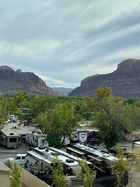 Element Moab by Arches National Park with Portal view and RV park