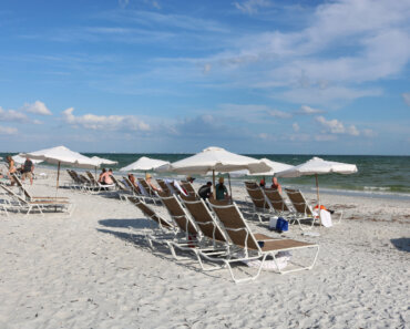 The beach at Sundial Resort on Sanibel Island beach