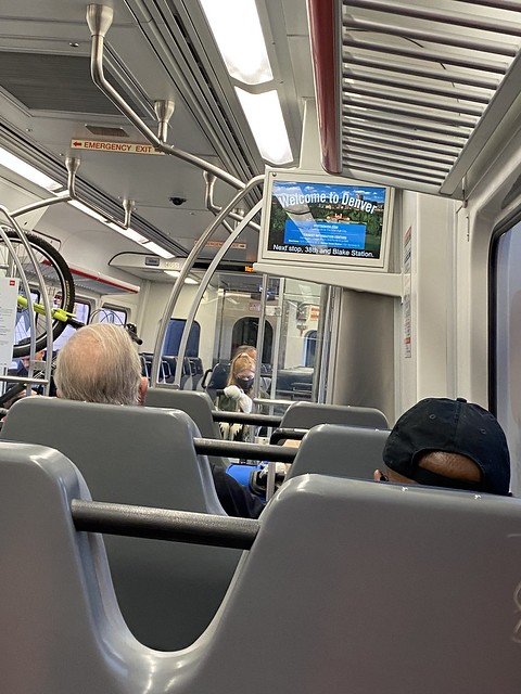 Rapid Transit District train to Denver Airport