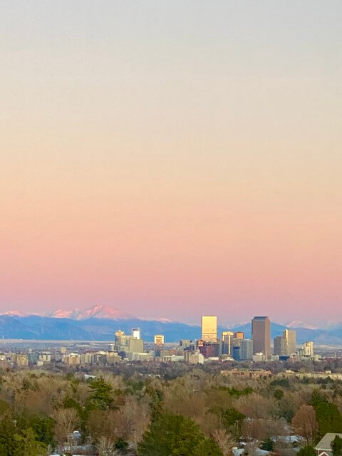 Sunset view from Cherry Creek Hotel Hyatt