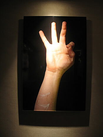 Floor number in sign language at Saint Kate (Photo by Susan McKee)