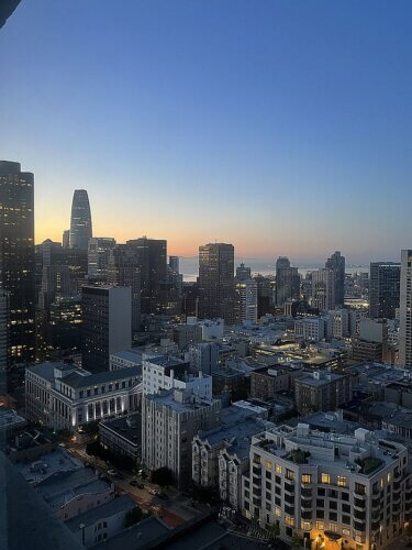 San Francisco view from the Fairmont