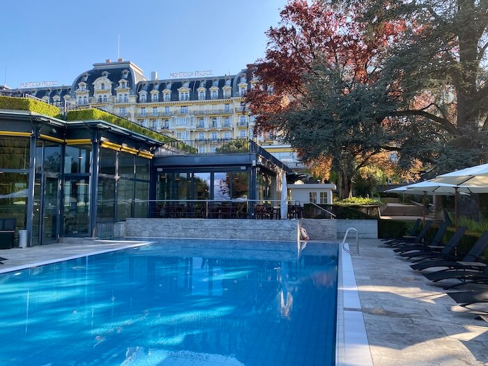 Pool, Fairmont Le Montreux Palace, Montreux Switzerland