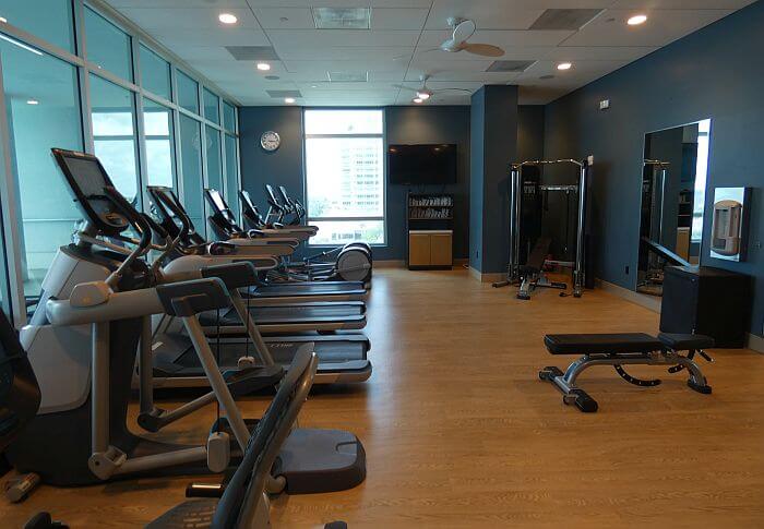 downtown Sarasota hotel gym