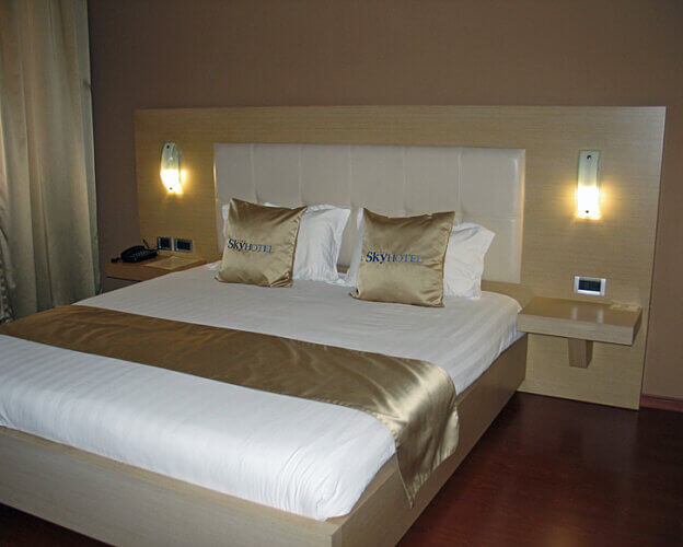 Guestroom, Sky 2 Hotel, Tirana, Albania (Photo by Susan McKee)