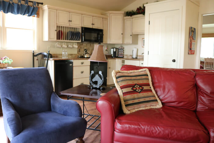 Living area of Horseshoe cottage 