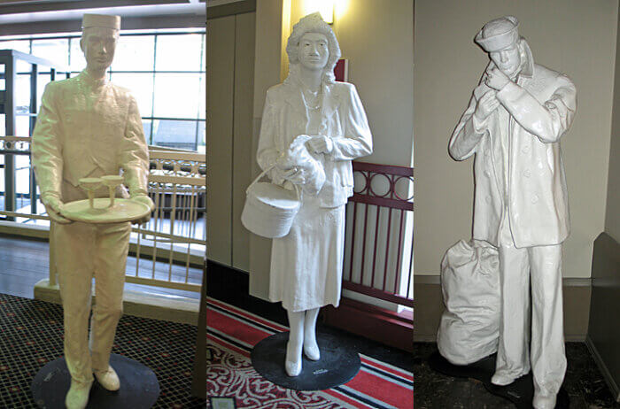 "Ghosts" at Crowne Plaza Union Station, Indianapolis, Indiana (Photos by Susan McKee)