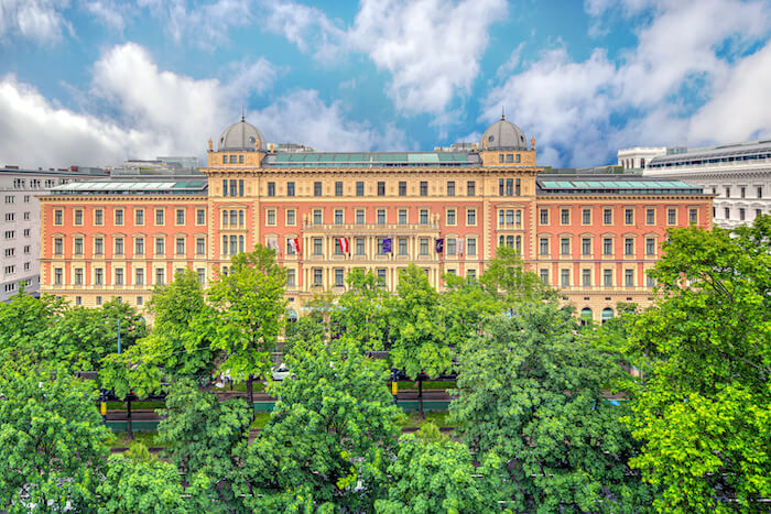 The exterior of the Palais Hansen Kempinski