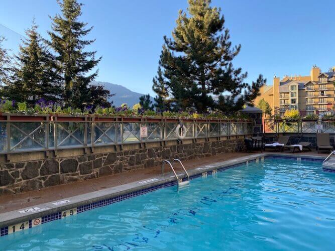 Swimming pool, The Westin Resort & Spa, Whistler, British Columbia CANADA