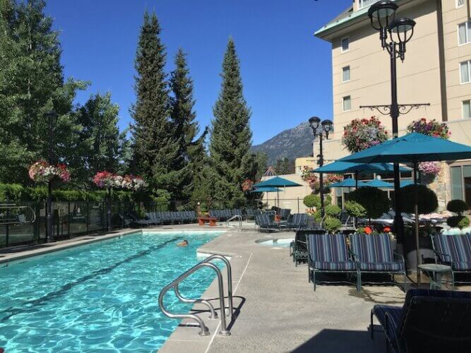 Lap pool, Fairmont Chateau Whistler BC Canada