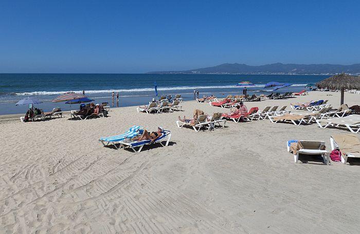 Nuevo Nayarit beach in front of the Wyndham resort