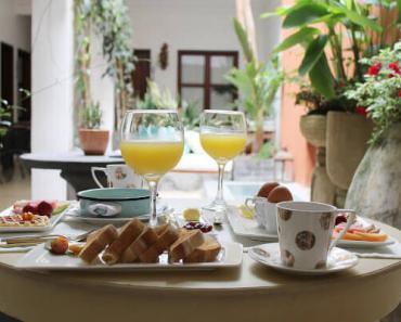 Breakfast at LeClerc in Cali, Colombia