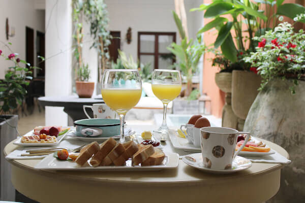 Breakfast at LeClerc in Cali, Colombia