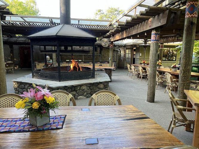 Restaurant at Safari West in Sonoma County wine country