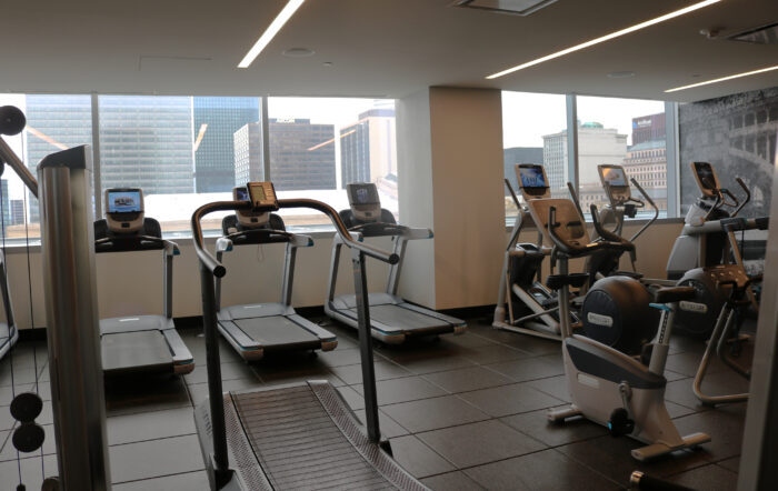 Cleveland Hilton Downtown exercise room