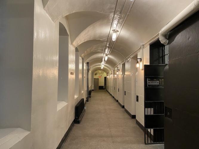 Cell hallway, Saintlo Ottawa Jail Hostel, Ottawa, Ontario, Canada