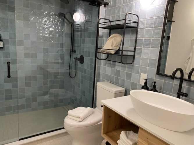 Guest bath, The Smith Hotel, Kingston, Ontario Canada